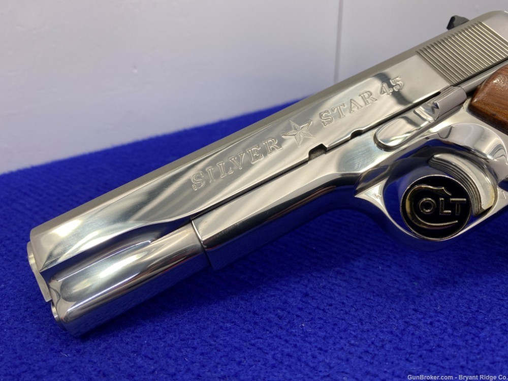 1984 Colt Silver Star LIMITED EDITION FACTORY BRIGHT STAINLESS 1 of 1000  -img-9