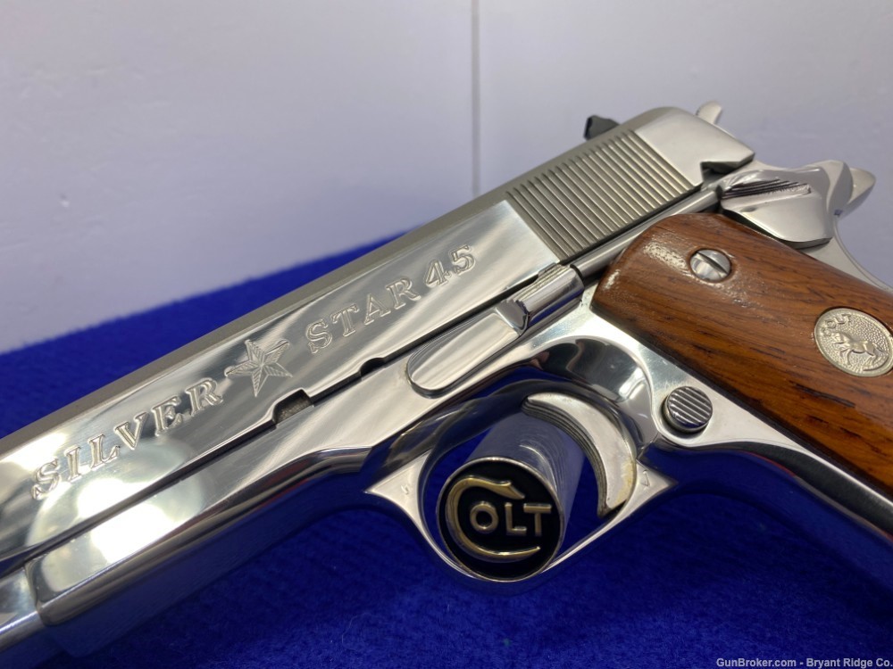 1984 Colt Silver Star LIMITED EDITION FACTORY BRIGHT STAINLESS 1 of 1000  -img-8