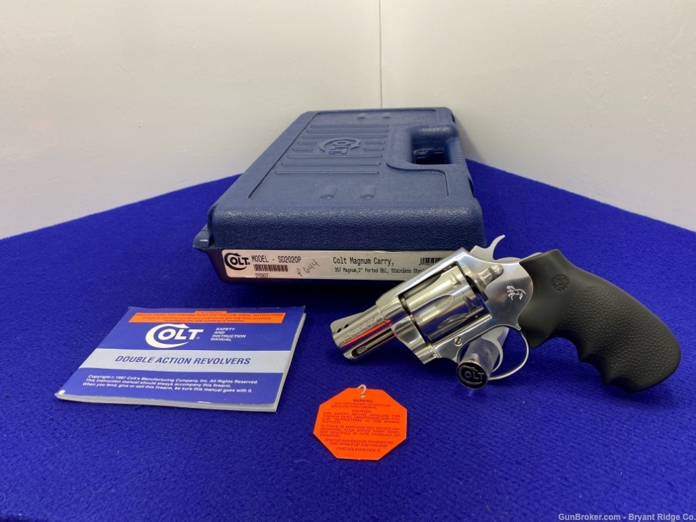 1999 Colt Magnum Carry .357 Mag 2" *FACTORY PORTED BARREL* 1999 Mfg Only-img-0