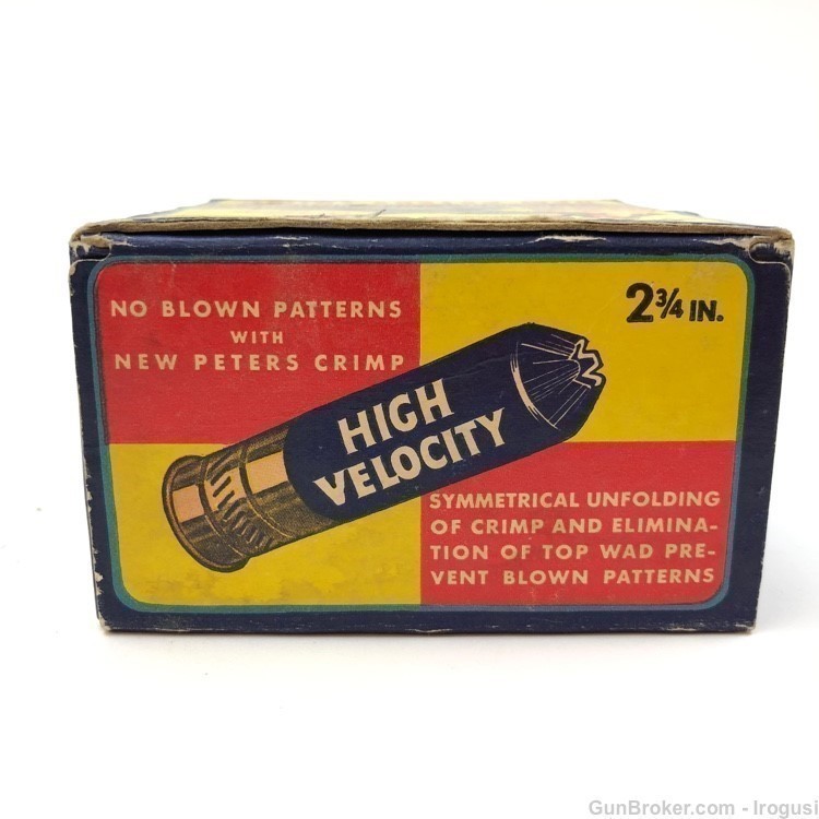 Peters High Velocity Flying Duck 12 Ga Vintage Box 23 Rounds-img-12