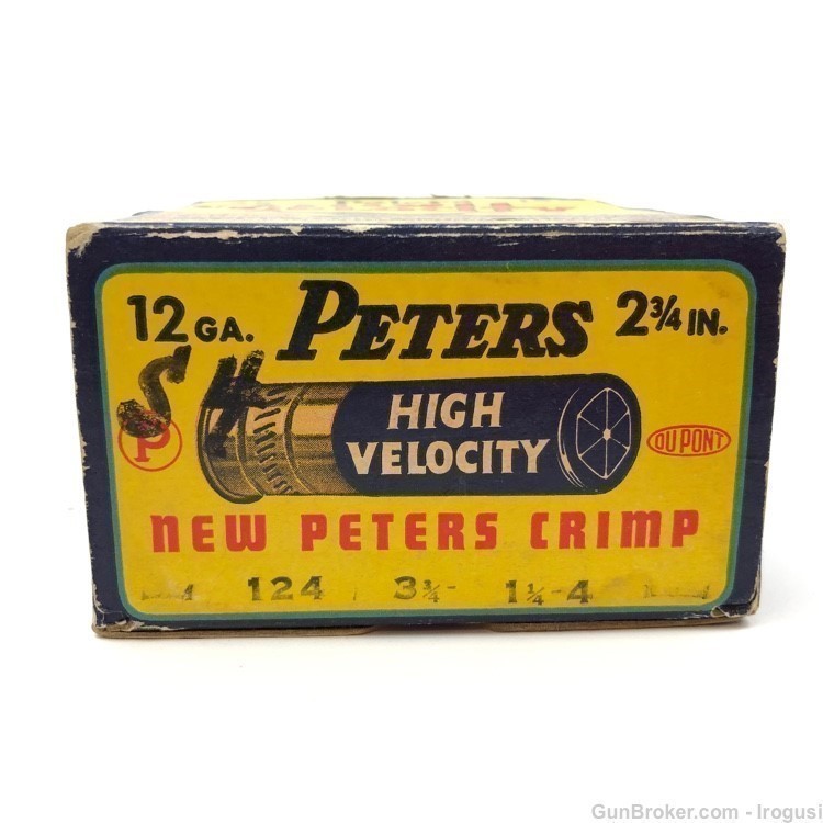 Peters High Velocity Flying Duck 12 Ga Vintage Box 23 Rounds-img-2