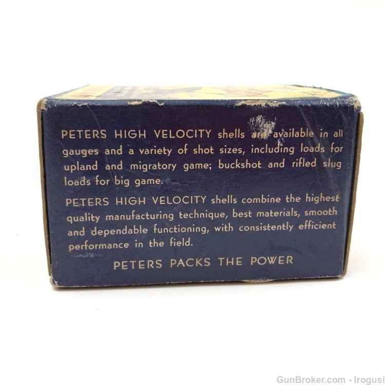 Peters High Velocity Flying Duck 12 Ga Vintage Box 23 Rounds-img-3