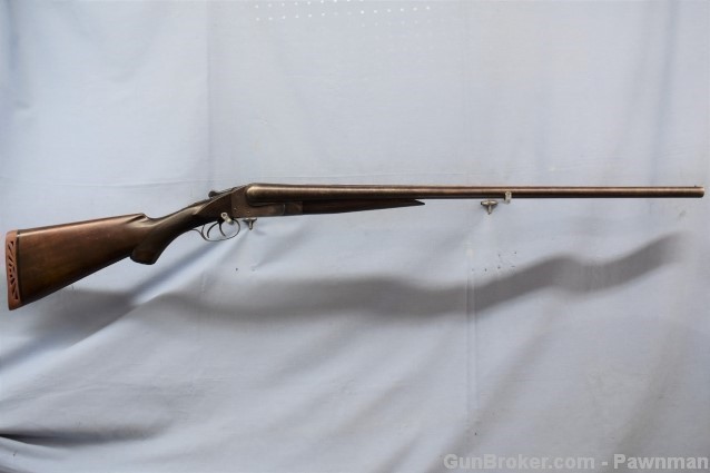 Ithaca Hammerless Lewis Model SxS 12G made 1904-img-0