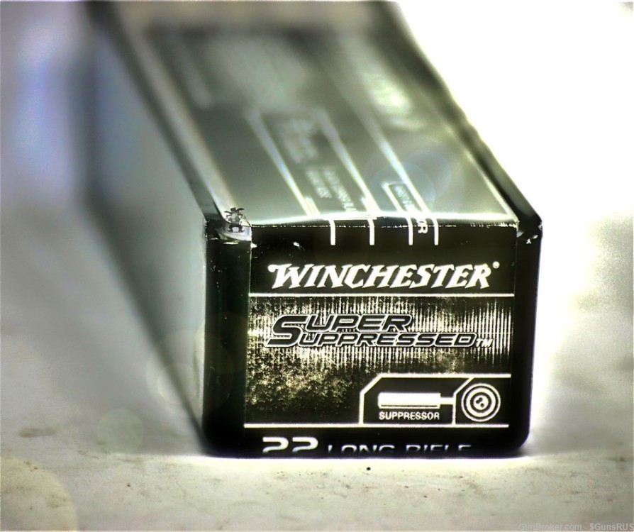 Winchester SUPER SUPPRESSOR 22 LR Black Copper Plated RN 22lr 45Gr 100 Rds-img-1