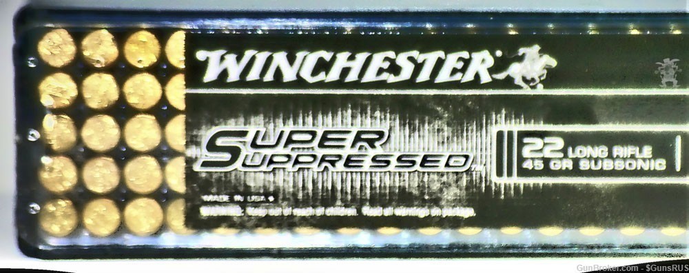 Winchester SUPER SUPPRESSOR 22 LR Black Copper Plated RN 22lr 45Gr 100 Rds-img-3