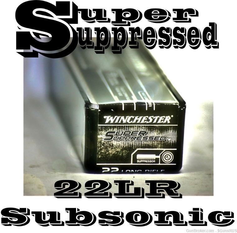 Winchester SUPER SUPPRESSOR 22 LR Black Copper Plated RN 22lr 45Gr 100 Rds-img-2