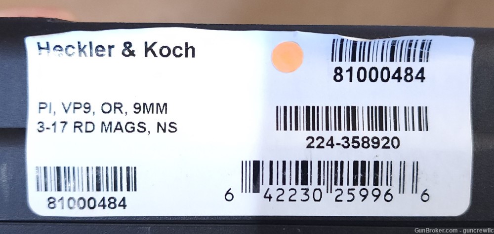 Heckler & Koch HK VP9 OR Optics Ready VP-9 9mm NS 81000484 Layaway-img-8