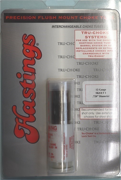 Hastings Tru-Choke 12ga SKEET 1 .720" choke tube-img-0