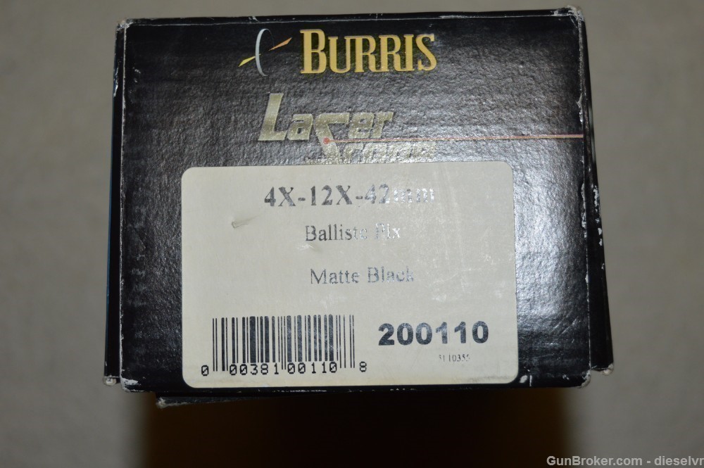 Burris 4-12x Laser Rangefinder Scope Ballistic Plex-img-1