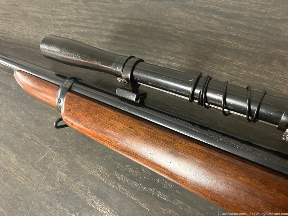 Winchester 52 Pre A  .22LR 28" w/Lyman scope NICE! NO RESERVE!-img-5
