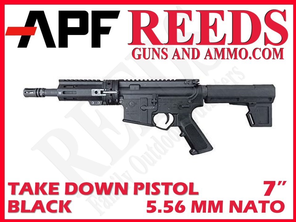 Alex Pro Firearms Take Down AR15 Pistol Black 5.56 7in 30Rd P-104-img-0