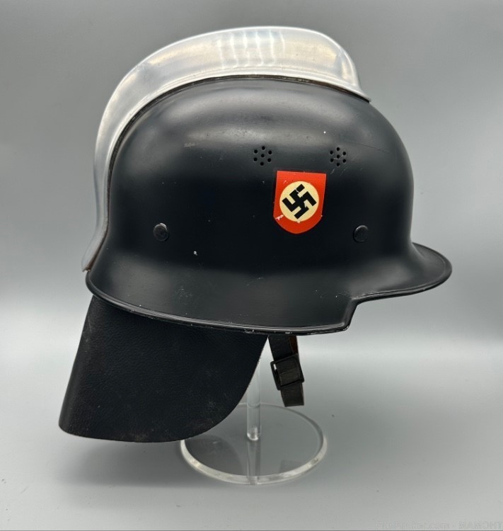WW2 German Fire police Helmet DD uniform -img-0