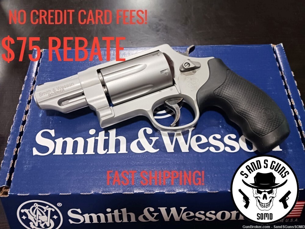 SMITH & WESSON GOVERNOR 45 COLT 410 45ACP 2.75" Revolver $75 REBATE-img-0