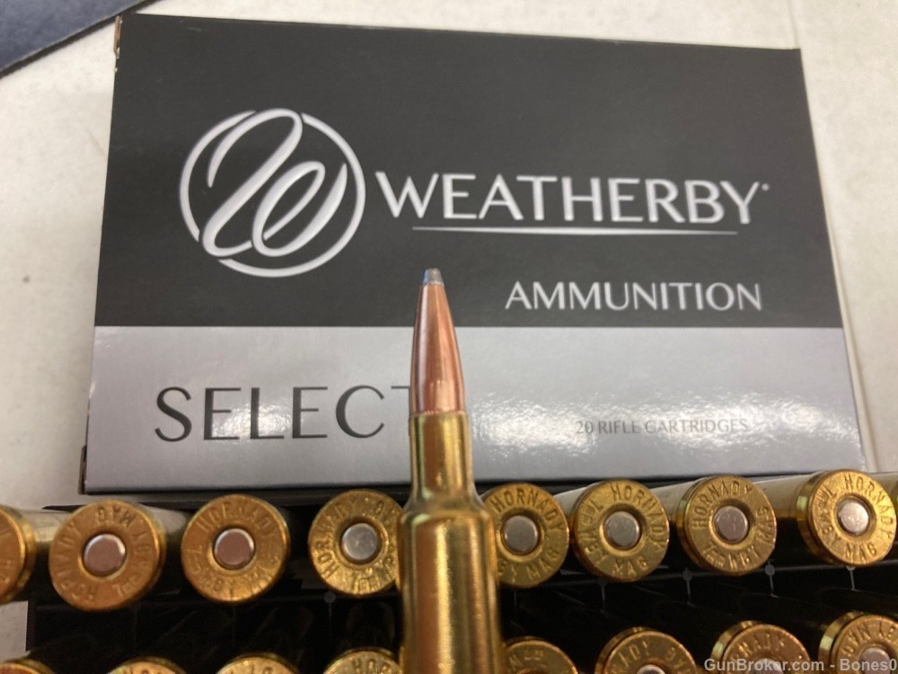 20-Rounds of Weatherby Select 7mm WBY MAG Ammunition 154Gr Interlock NIB-img-1