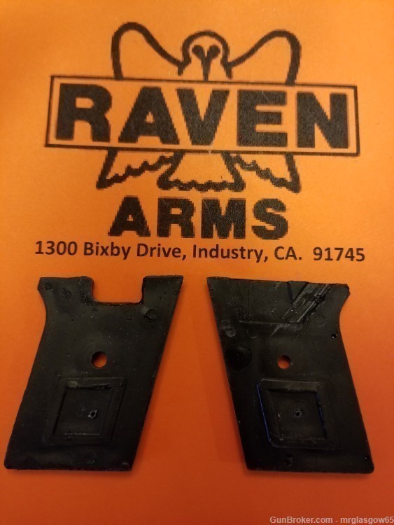 Raven / Phoenix Arms MP25, P25 Grooved Grips w/medallions (Lg Sliding Safet-img-6