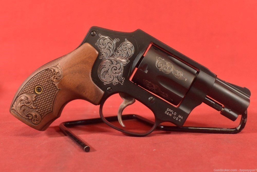 S&W Model 442 Engraved 38 Special 1.8" 150785 S&W 442-img-4