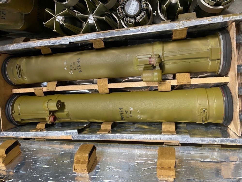 Cold War Soviet Union 9K115 Metis launcher tubes in original box-img-0