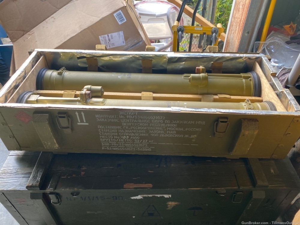 Cold War Soviet Union 9K115 Metis launcher tubes in original box-img-3