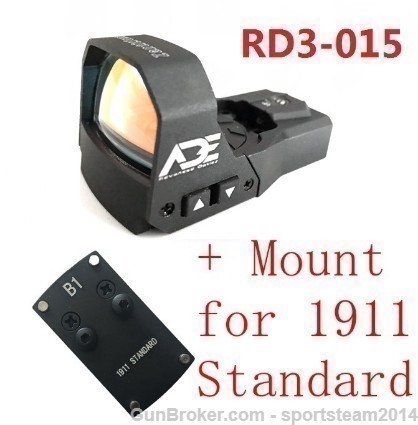 ADE RD3-015 Red Dot Sight + B1 MOUNT for Colt 1911 standard pistol-img-0