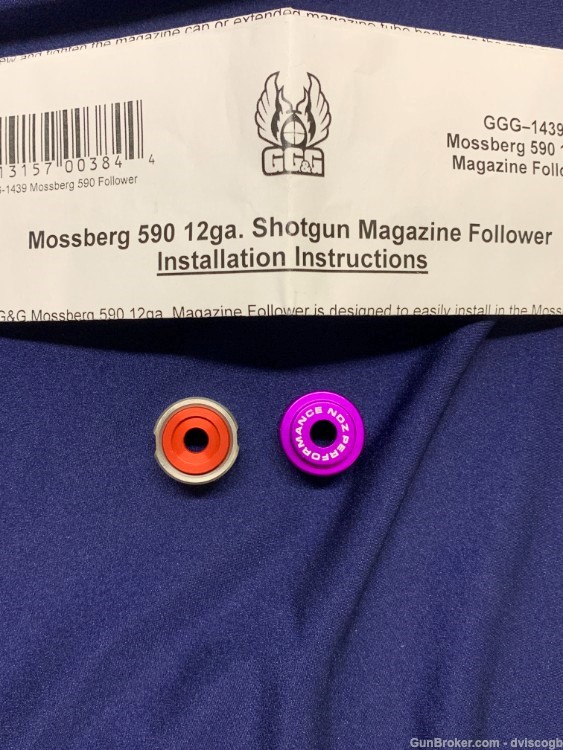 Mossberg 590 12 ga Shotgun Magazine Follower - set of 2 mag followers -img-0