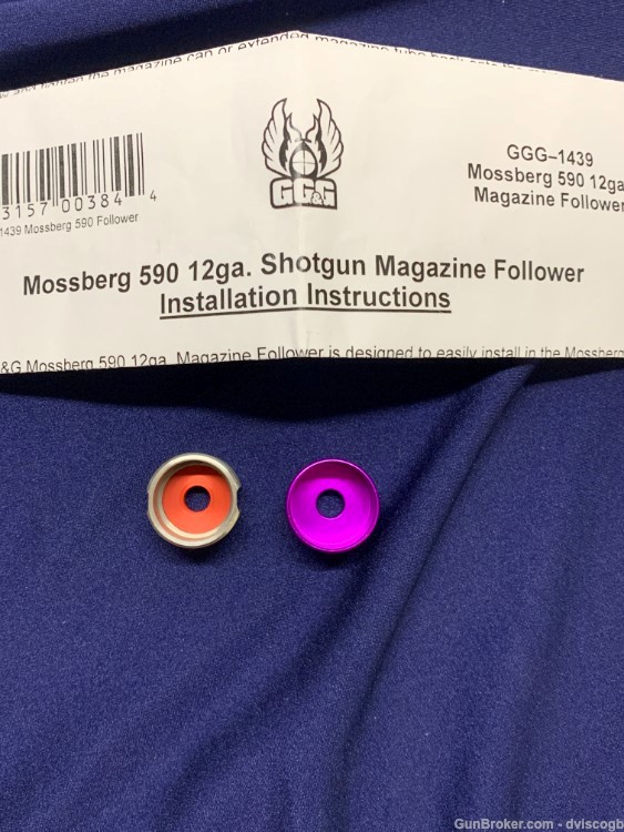 Mossberg 590 12 ga Shotgun Magazine Follower - set of 2 mag followers -img-1