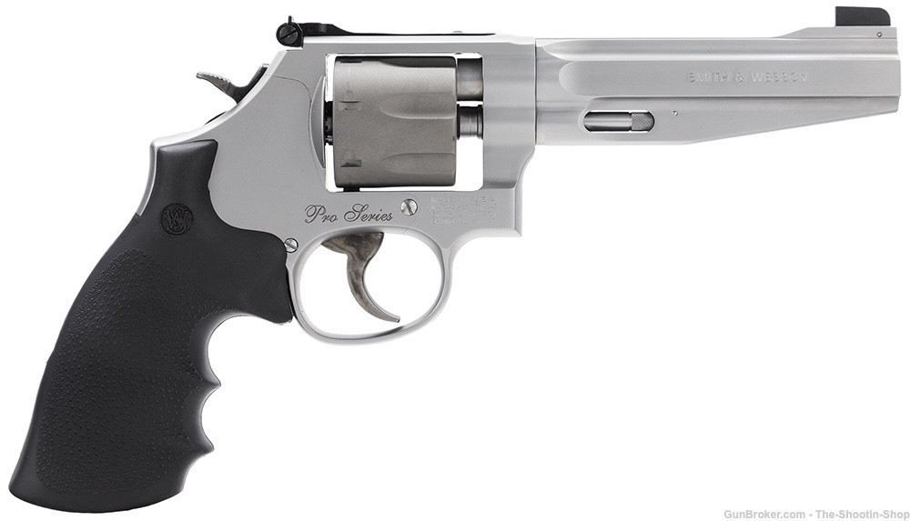 Smith & Wesson S&W Model 986 PRO Revolver 5" 7RD Titanium 178055 9MM Luger -img-1