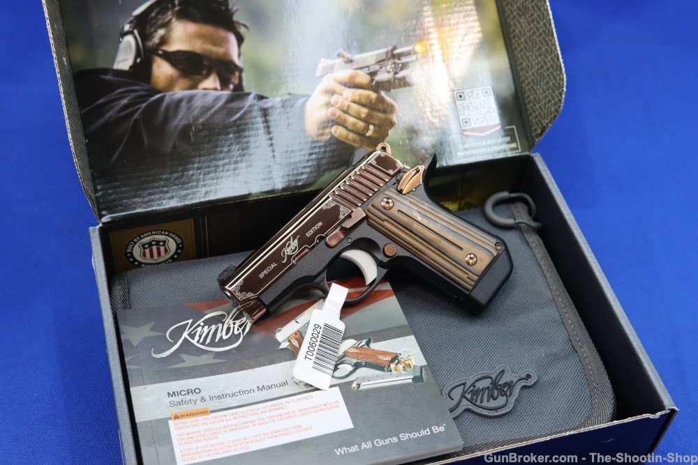 Kimber Model MICRO 380 Pistol ROSE GOLD 2-Tone 380ACP G10 Compact SAO Ambi-img-0