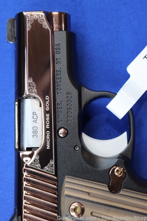 Kimber Model MICRO 380 Pistol ROSE GOLD 2-Tone 380ACP G10 Compact SAO Ambi-img-6