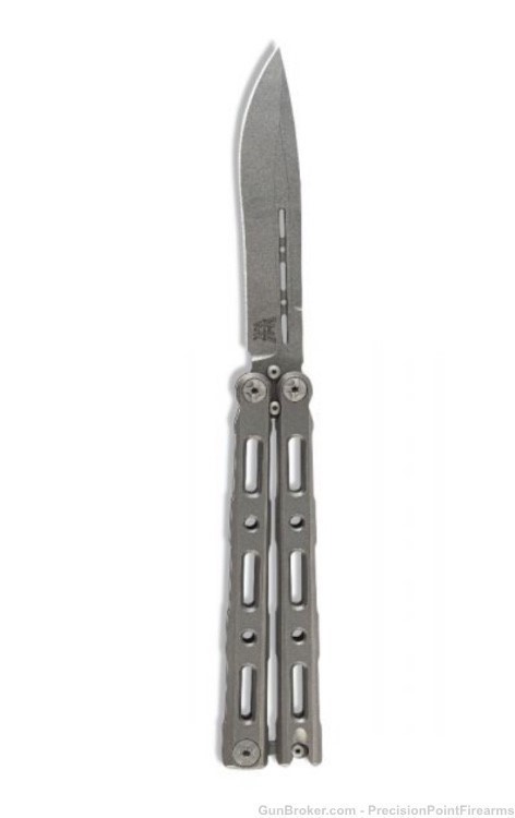 Benchmade 85 Ti Bali-Song 4.4" Butterfly Knife Titanium-img-1
