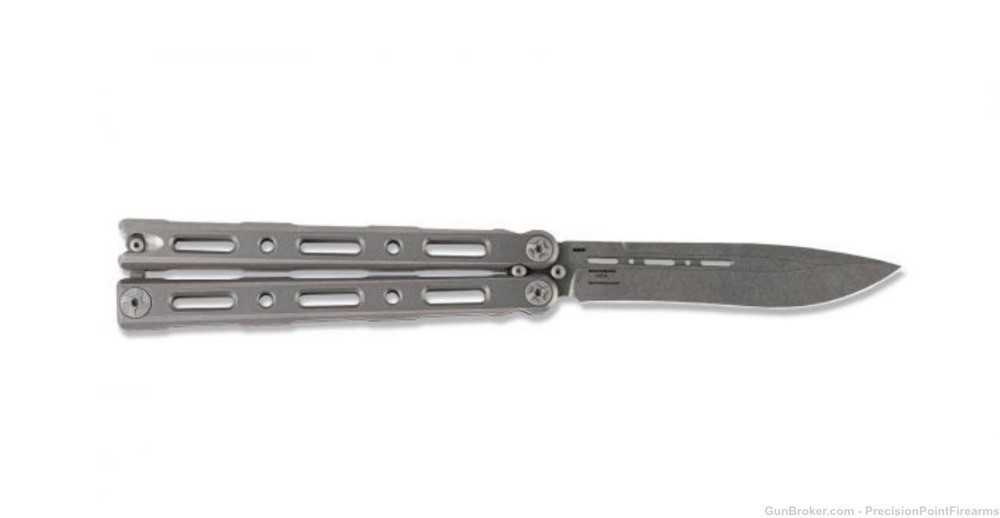 Benchmade 85 Ti Bali-Song 4.4" Butterfly Knife Titanium-img-2