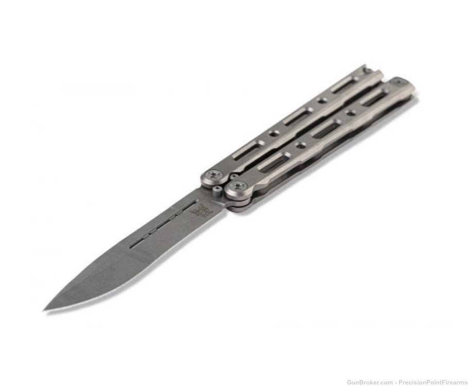 Benchmade 85 Ti Bali-Song 4.4" Butterfly Knife Titanium-img-3