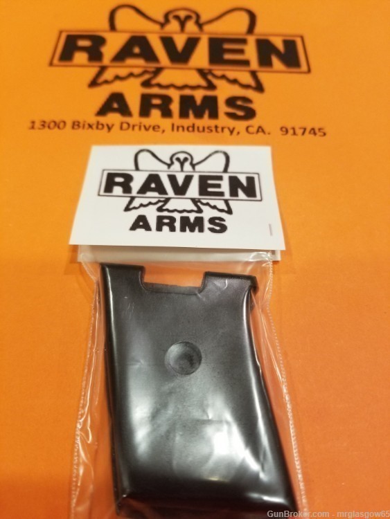 Raven/Phoenix Arms MP-25, P-25 Smooth Black Grips (Large Sliding Safety)-img-0