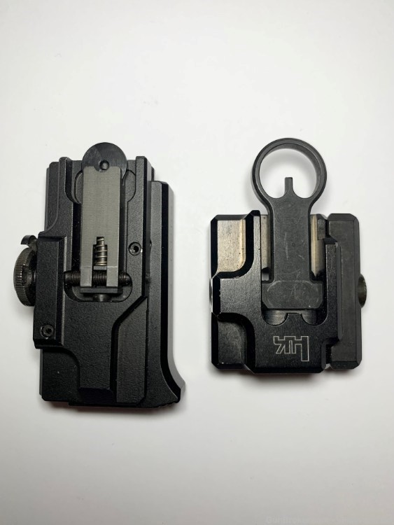 USED - Heckler & Koch HK HK416 MR223 Folding BUIS Iron Sight Set-img-0