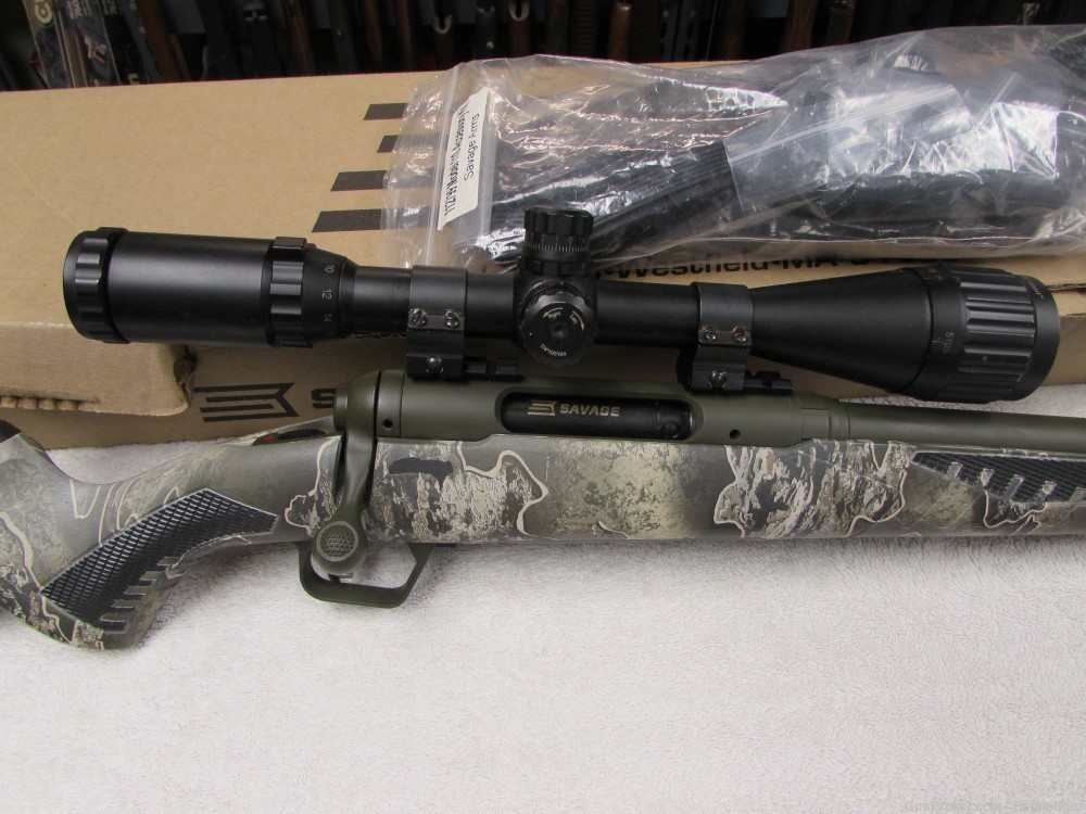 Savage 110 Timberline 300 WSM w/ 4-16x44mm scope & box w/ Accy's-img-1