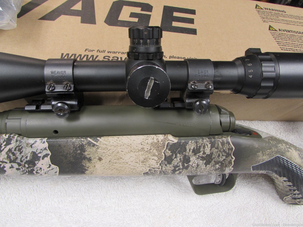 Savage 110 Timberline 300 WSM w/ 4-16x44mm scope & box w/ Accy's-img-8