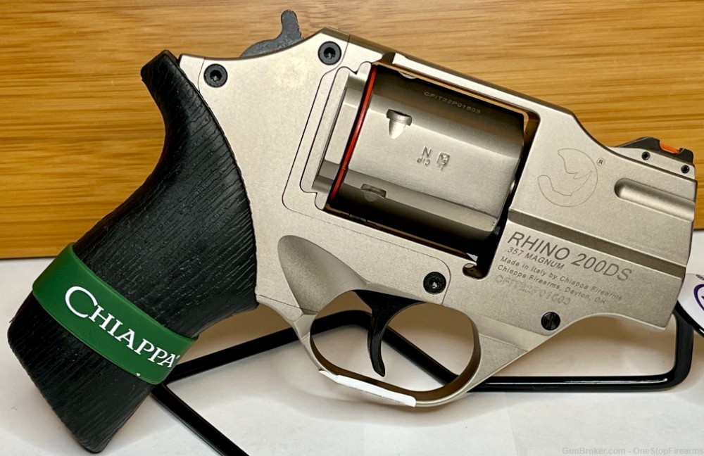 Chiappa Rhino 200DS 357Mag 2" Nickel Plated Aluminum Revolver-img-1