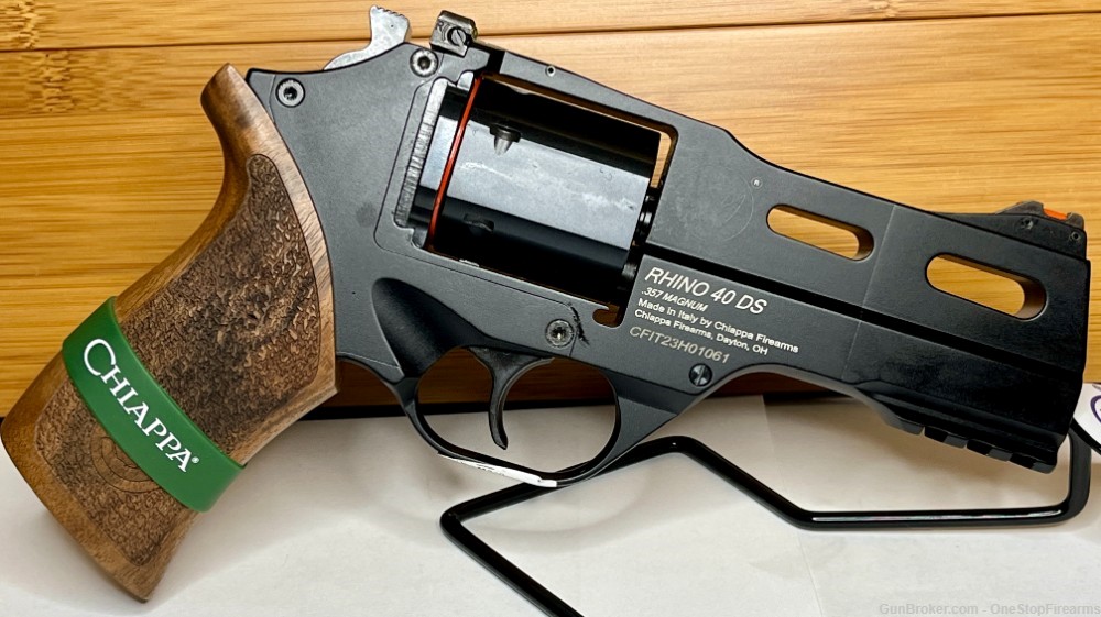 Chiappa Rhino 40DS 357Mag 4" Black 6Rd Revolver-img-0
