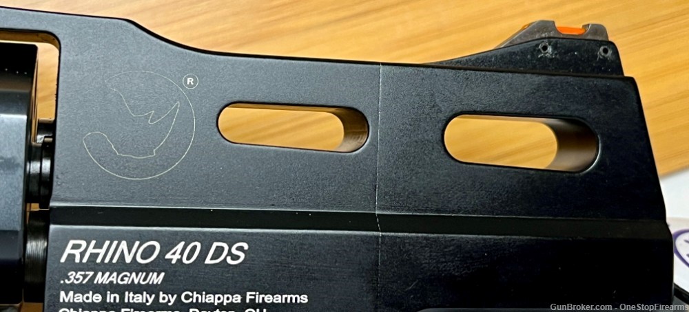 Chiappa Rhino 40DS 357Mag 4" Black 6Rd Revolver-img-3