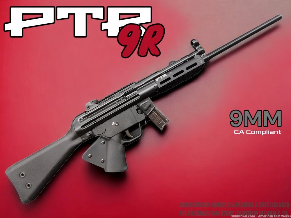 PTR 9R Carbine Rifle in 9MM CA Compliant! NEW NO RES!-img-0