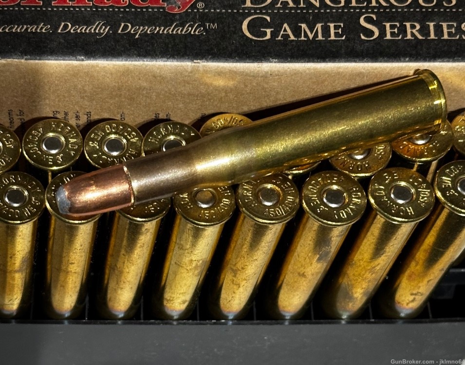 20 rounds of Hornady 450-400 Nitro Express 3” 400gr RN ammo-img-2