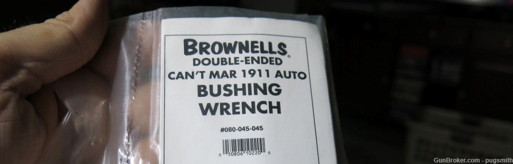 Brownell's can't mar plastic 1911 double ended bushing wrench-img-1