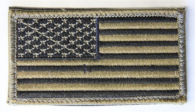 TAN MOLLE Pouch + Flag Patch For MOTOROLA HT Radio-img-1