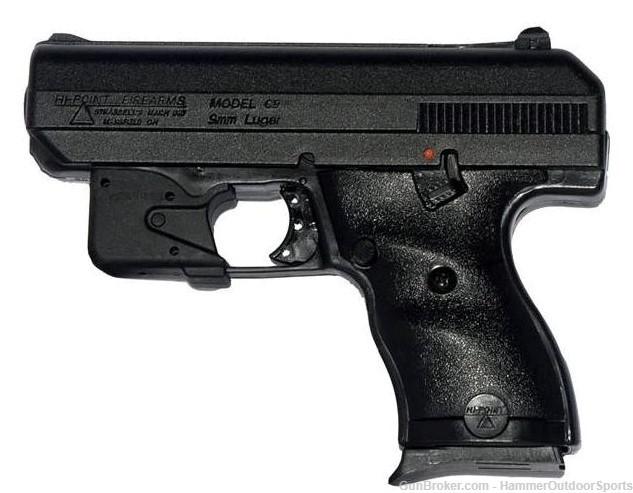 Hi-Point C9 9mm Pistol- Black | 3.5" Barrel | 8rd | LaserLyte Trigger Guard-img-1