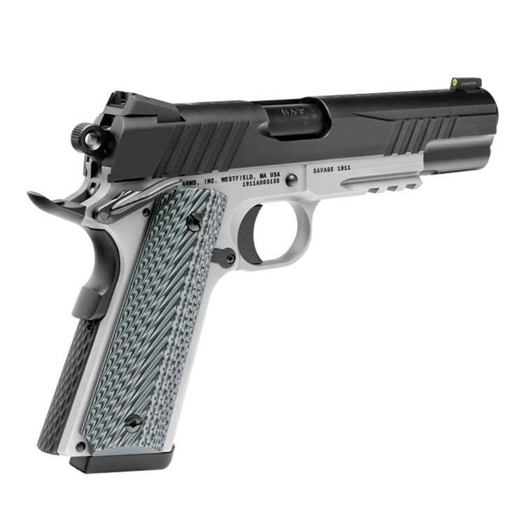 SAVAGE 1911 Government Style .45 Auto 5in 8rd Two-Tone Pistol w/Rail 67207-img-5