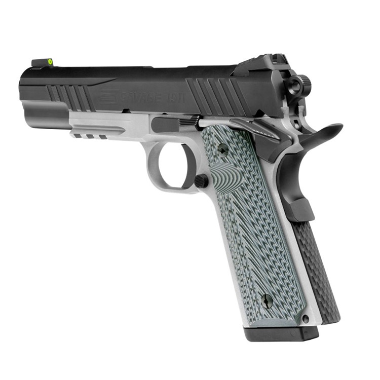 SAVAGE 1911 Government Style .45 Auto 5in 8rd Two-Tone Pistol w/Rail 67207-img-4