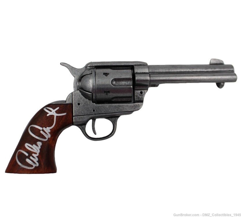 Emilio Estevez Young Guns Autographed Signed Colt 45 Replica Revolver COA-img-0