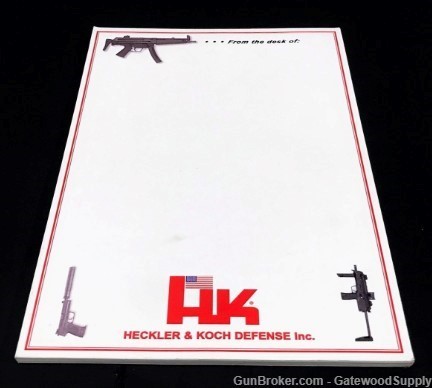 HK DEFENSE NOTEPAD - 8.5"X5.5" - FROM THE DESK OF:-img-0