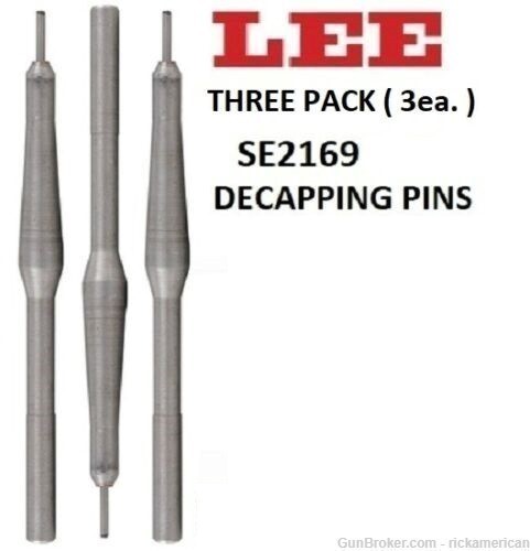 LEE EASY X EXPANDER Decapping Pins for .308 Winchester 3-PACK SE2169 New-img-0