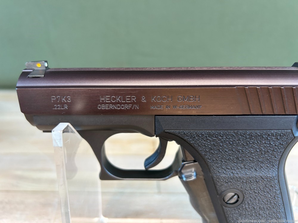 H&K P7K3 Squeeze Cocker Heckler & Koch .22 LR Pistol 1994 Rare Like New HK -img-4
