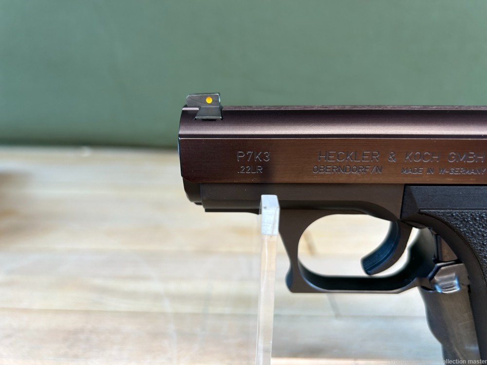 H&K P7K3 Squeeze Cocker Heckler & Koch .22 LR Pistol 1994 Rare Like New HK -img-3